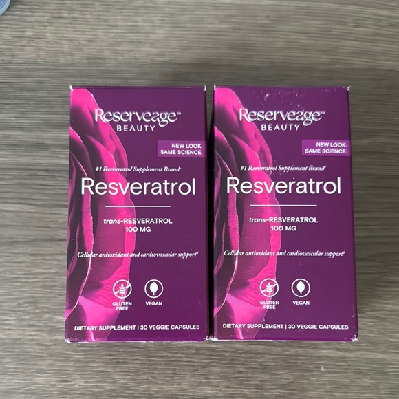 Lot of two Reserveage Beauty Resveratrol 100mg Capsules - Picture 1 of 6